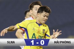 Kết quả SLNA 1-0 Hải Phòng: Chiến thắng nhờ tận dụng tốt sai lầm